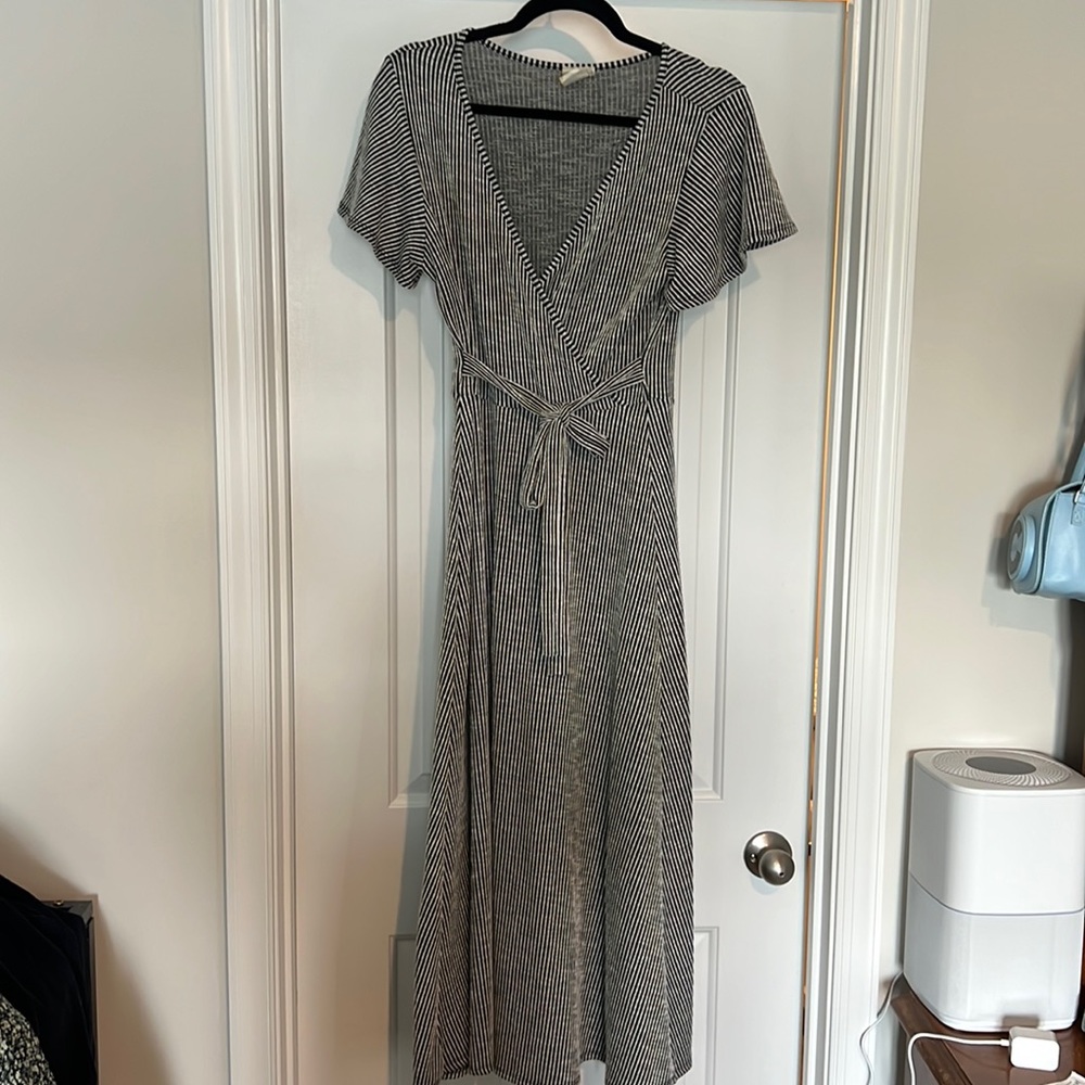 Caution To The Wind Anthropologie Maxi Bodycon Striped Dress